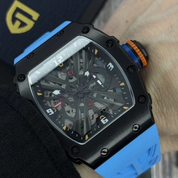 Мужские часы Pagani Design PD-1738 Black-Blue фото 3